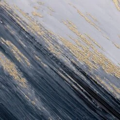 Crosby St Framed Black & Gold Abstract Canvas Wall Art, 24" -Home Decor Store crosby st framed black gold abstract canvas wall art 24 3