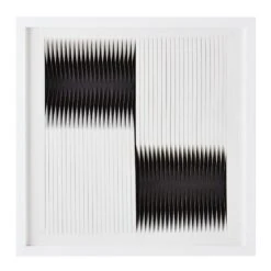 Crosby St Glass Framed Abstract Paper Wall Art, 20"