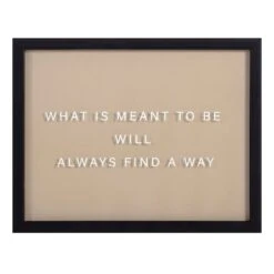 Crosby St Glass Framed Meant To Be Print Wall Art, 14x11