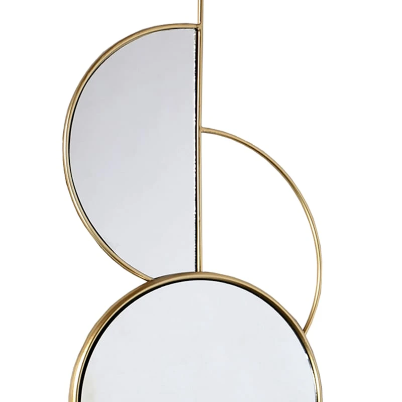 Crosby St Gold Modern Metal Wall Mirror, 13x41 2 Crosby St Gold Modern Metal Wall Mirror, 13x41 - Image 2