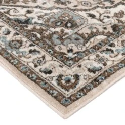 (D428) Ridley Floral Blue Woven Runner, 2x7 -Home Decor Store d428 ridley floral blue woven runner 2x7 4