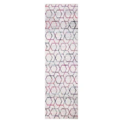 (D457) Savannah Multicolor Geometric Runner, 2x6