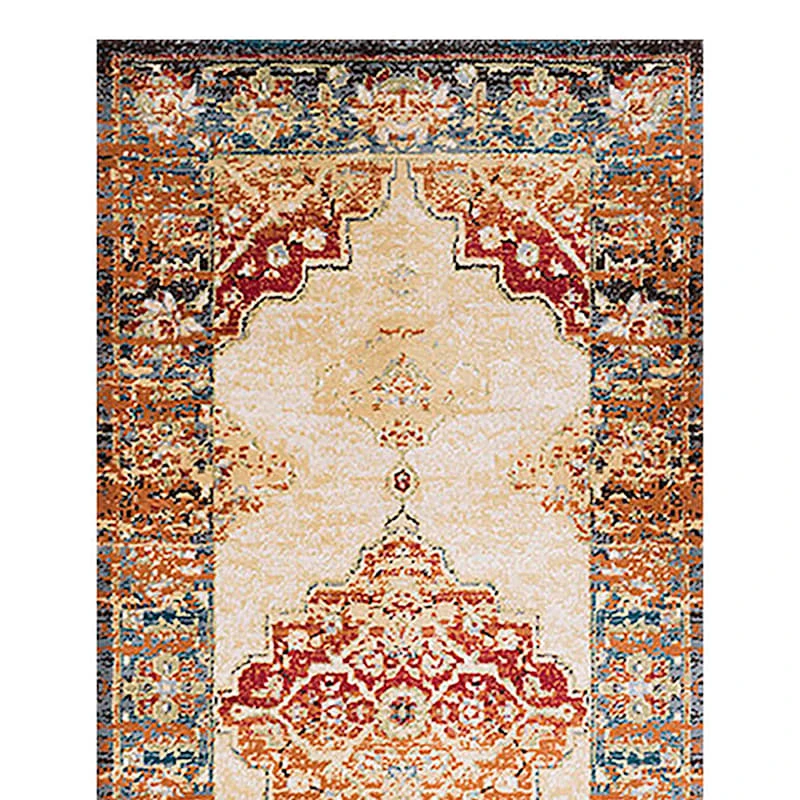 (D474) Alisa Medallion Ivory Sunset Runner, 2x7 2 (D474) Alisa Medallion Ivory Sunset Runner, 2x7 - Image 2