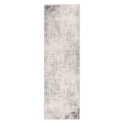 (D498) Crosby St Roma Grey Abstract Runner, 2x7
