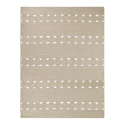 (D516) Tracey Boyd Ivory Braided Area Rug, 5x7