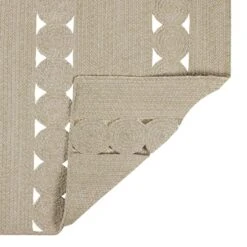 (D516) Tracey Boyd Ivory Braided Area Rug, 8x10 -Home Decor Store d516 tracey boyd ivory braided area rug 8x10 3