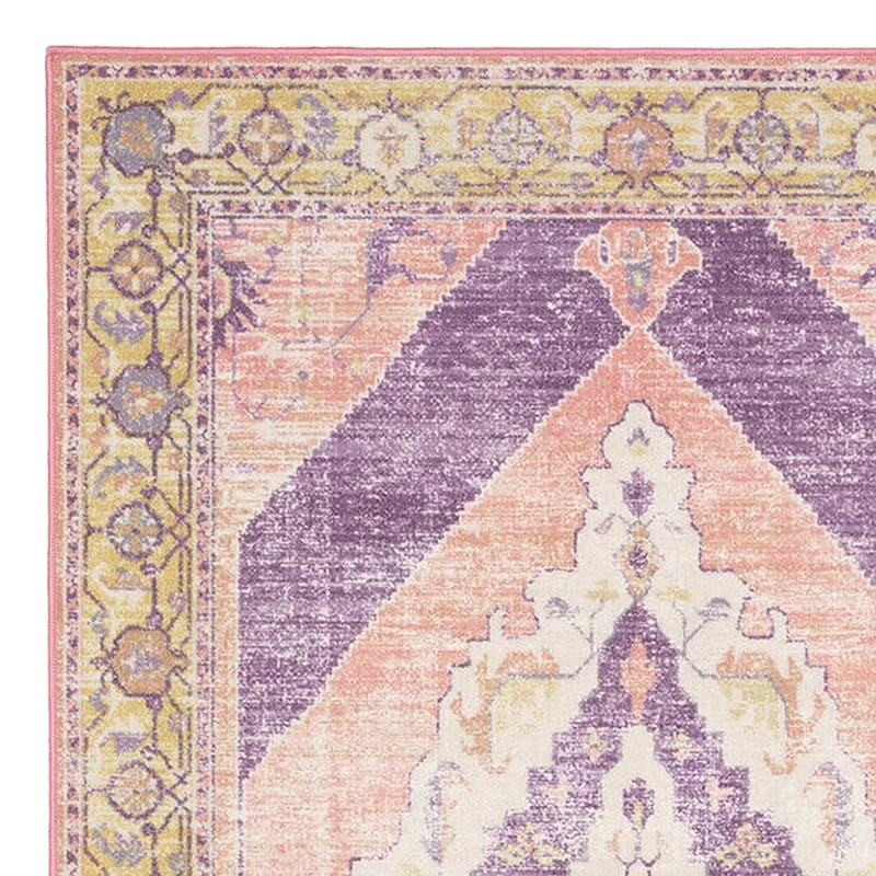 (D540) Passion Multicolor Medallion Area Rug, 5x7 2 (D540) Passion Multicolor Medallion Area Rug, 5x7 - Image 2
