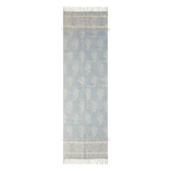 (D555) Honeybloom Lodi Blue & Ivory Paisley Runner, 2x7