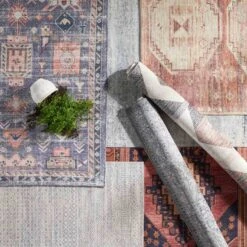 (D556) Lavadora Grey Global Design Washable Area Rug, 5x7 -Home Decor Store d556 lavadora grey global design washable area rug 5x7 4