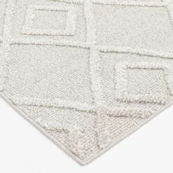 (D560) Brantley Grey Diamond Design Runner, 2x7 -Home Decor Store d560 brantley grey diamond design runner 2x7 3