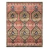 (D568) Freya Pink Medallion Washable Area Rug, 8x10