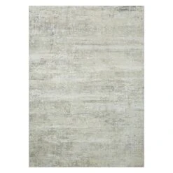 (D575) Freya Grey Modern Washable Area Rug, 5x7