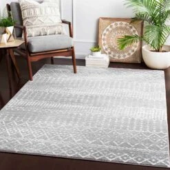 (D580) Harput Grey Tribal Area Rug, 5x7 -Home Decor Store d580 harput grey tribal area rug 5x7 6