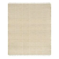 (D583) Honeybloom Mason Natural Fringe Area Rug, 8x10
