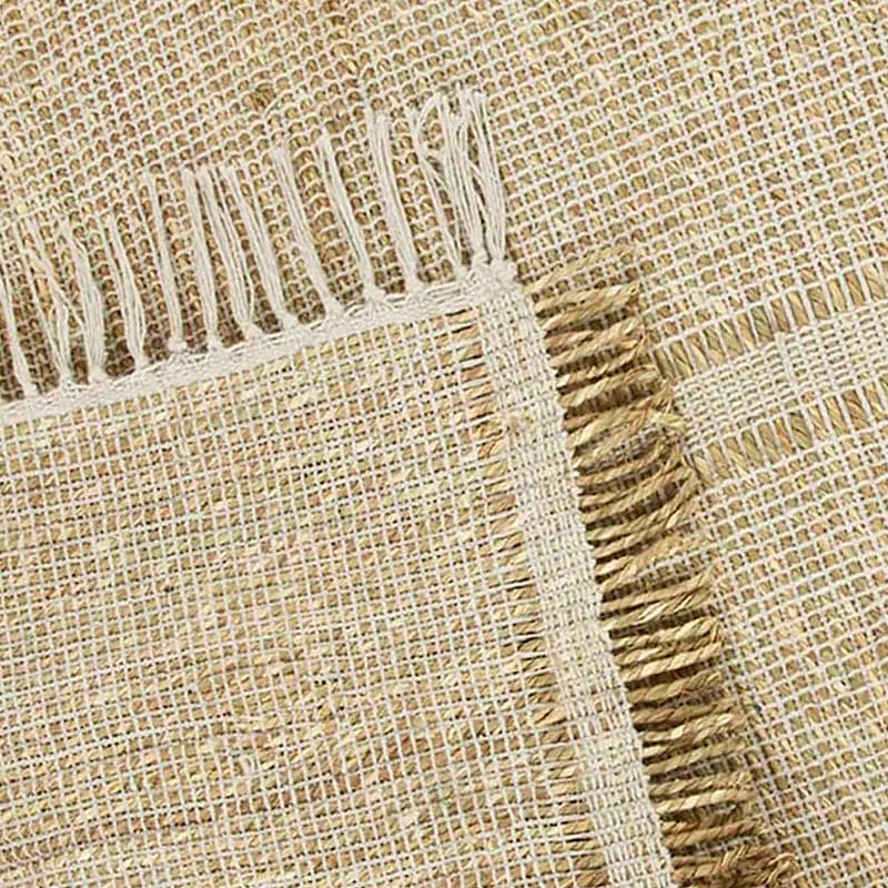 (D583) Honeybloom Mason Natural Fringe Area Rug, 8x10 5 (D583) Honeybloom Mason Natural Fringe Area Rug, 8x10 - Image 5