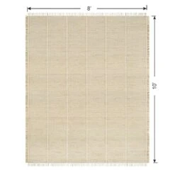 (D583) Honeybloom Mason Natural Fringe Area Rug, 8x10 12 (D583) Honeybloom Mason Natural Fringe Area Rug, 8x10 -Home Decor Store d583 honeybloom mason natural fringe area rug 8x10 6