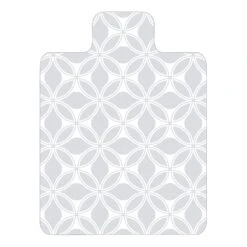 Dark Grey & White Geo Char Mat, 30x48