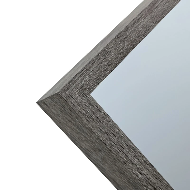 Dark Grey Wood Deep Frame Leaner Mirror, 24x58 4 Dark Grey Wood Deep Frame Leaner Mirror, 24x58 - Image 4