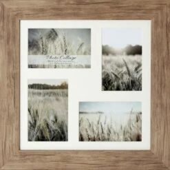 Driftwood Farmhouse With Matted Frame, 12"