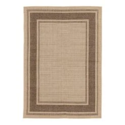 (E212) Santorini Cayden Natural Woven Indoor & Outdoor Area Rug, 7x10