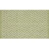 (E253) Oasis Green Geometric Indoor & Outdoor Accent Rug, 3x5