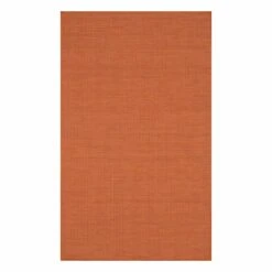 (E262) Panama Orange Woven Indoor & Outdoor Area Rug, 5x7