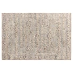 (E328) Grace Mitchell Mikayla Grey Medallion Indoor & Outdoor Area Rug, 8x10