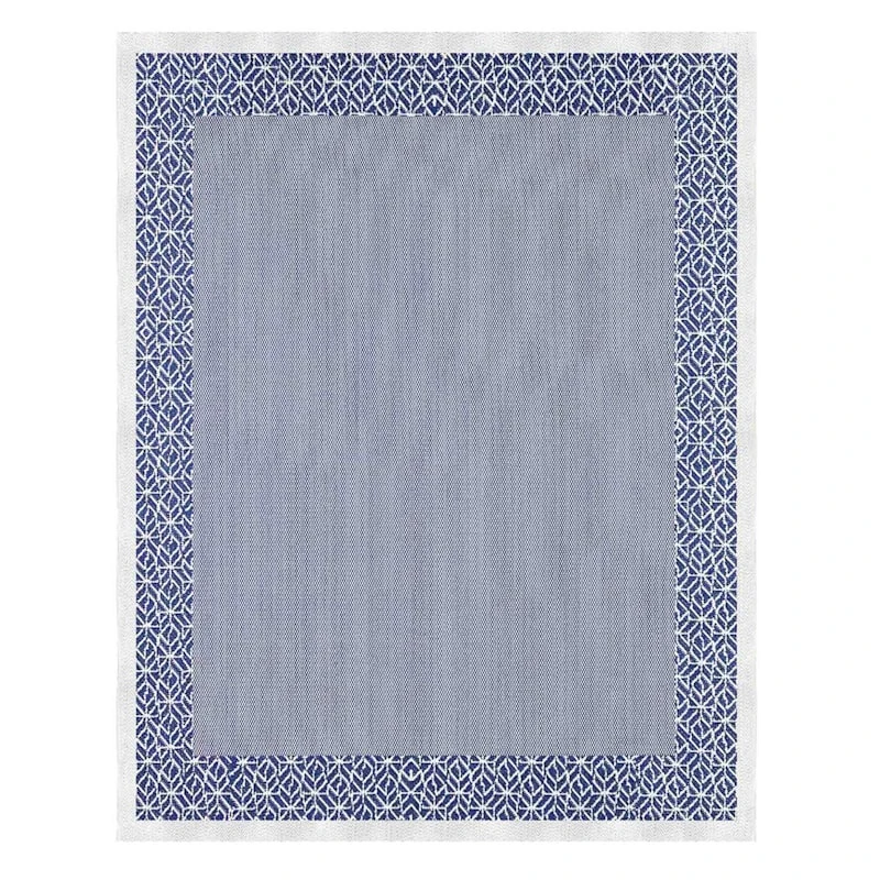 (E462) Providence Panama Blue Area Rug, 8x10 1 (E462) Providence Panama Blue Area Rug, 8x10