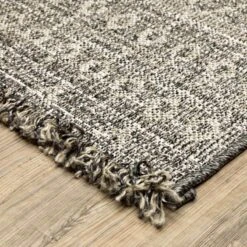 (E476) Tracey Boyd Leeward Grey & White Area Rug, 5x7 9 (E476) Tracey Boyd Leeward Grey & White Area Rug, 5x7 -Home Decor Store e476 tracey boyd leeward grey white area rug 5x7 4