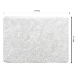 EVE WHITE SHAG ACCENT RUG 27X42 10 EVE WHITE SHAG ACCENT RUG 27X42 -Home Decor Store eve white shag accent rug 27x42 5