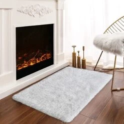EVE WHITE SHAG ACCENT RUG 27X42 11 EVE WHITE SHAG ACCENT RUG 27X42 -Home Decor Store eve white shag accent rug 27x42 6
