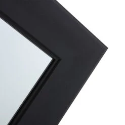 Flat Black Framed Wall Mirror, 22x28 -Home Decor Store flat black framed wall mirror 22x28 3
