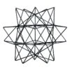Found & Fable Black Metal Geo Decor, 10"