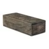 Found & Fable Etched Wooden Box, 4x10