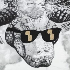 Framed Alligator Canvas Wall Art, 16x20 -Home Decor Store framed alligator canvas wall art 16x20 4