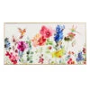 Framed Flower Garden Canvas Wall Art, 47x24
