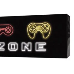Gaming Zone High Gloss Canvas Wall Decor, 36x8 -Home Decor Store gaming zone high gloss canvas wall decor 36x8 7