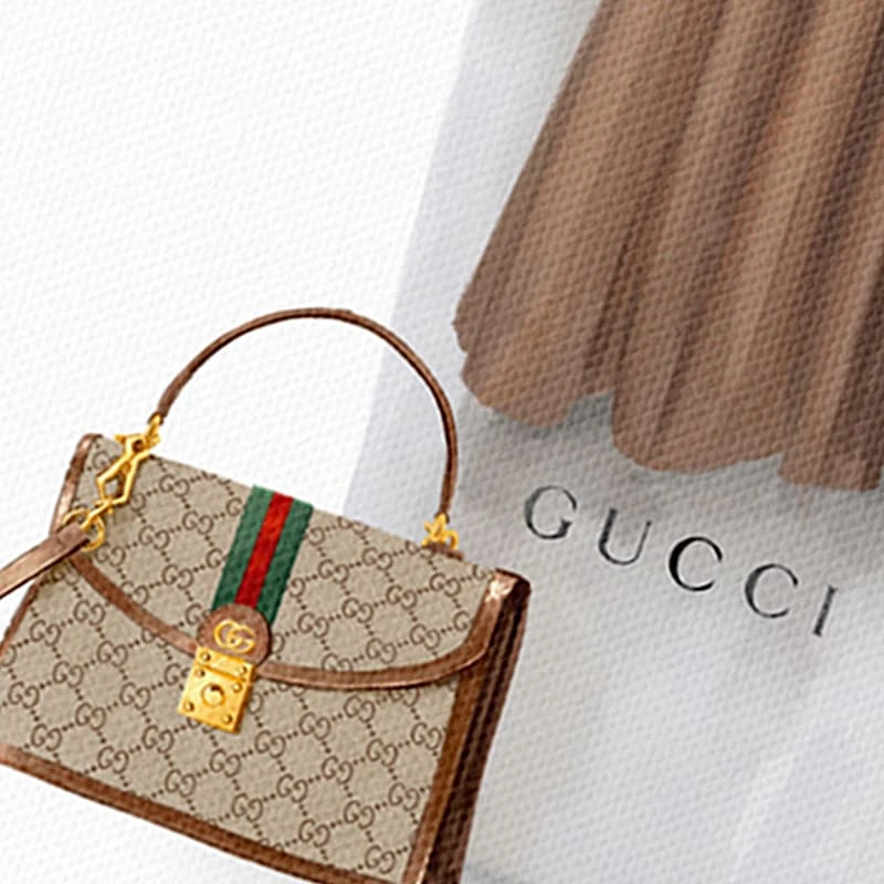 Glam Girl On Coffee Cup Canvas Wall Art, 16x12 2 Glam Girl On Coffee Cup Canvas Wall Art, 16x12 - Image 2