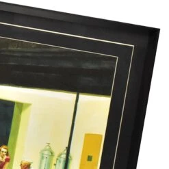 Glass Framed Diner Print Wall Art, 37x22 -Home Decor Store glass framed diner print wall art 37x22 4