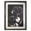 Glass Framed Floral Print Wall Art, 20x26