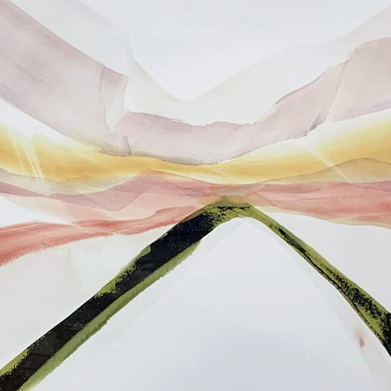 Glass Framed Ribbon Landscape Print Wall Art, 44x32 2 Glass Framed Ribbon Landscape Print Wall Art, 44x32 - Image 2