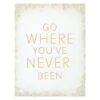 Go Where You've Never Been Canvas Wall Art, 11x14