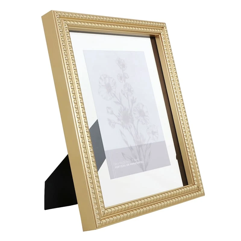 Gold Beaded Float Tabletop Frame, 8x10 2 Gold Beaded Float Tabletop Frame, 8x10 - Image 2