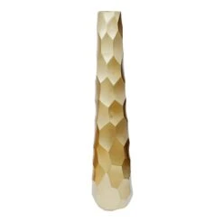 Gold Geo Floor Vase, 30"