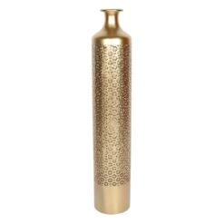 Gold Metal Vase, 35"