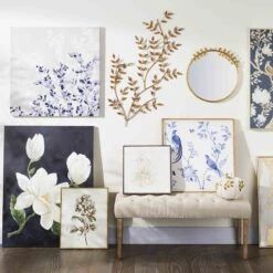 Grace Mitchell Blue Faux Wood Wall Art, 24x24 -Home Decor Store grace mitchell blue faux wood wall art 24x24 3