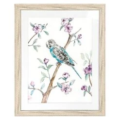 Grace Mitchell Framed Bird Print Wall Art, 18x23