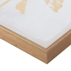 Grace Mitchell Framed Gold Foiled Flower Canvas Wall Art, 16x20 -Home Decor Store grace mitchell framed gold foiled flower canvas wall art 16x20 5