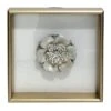 Grace Mitchell Framed Metallic Flower Wall Art, 12"