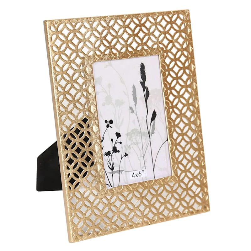 Grace Mitchell Geometric Metal Photo Frame, 4x6 1 Grace Mitchell Geometric Metal Photo Frame, 4x6